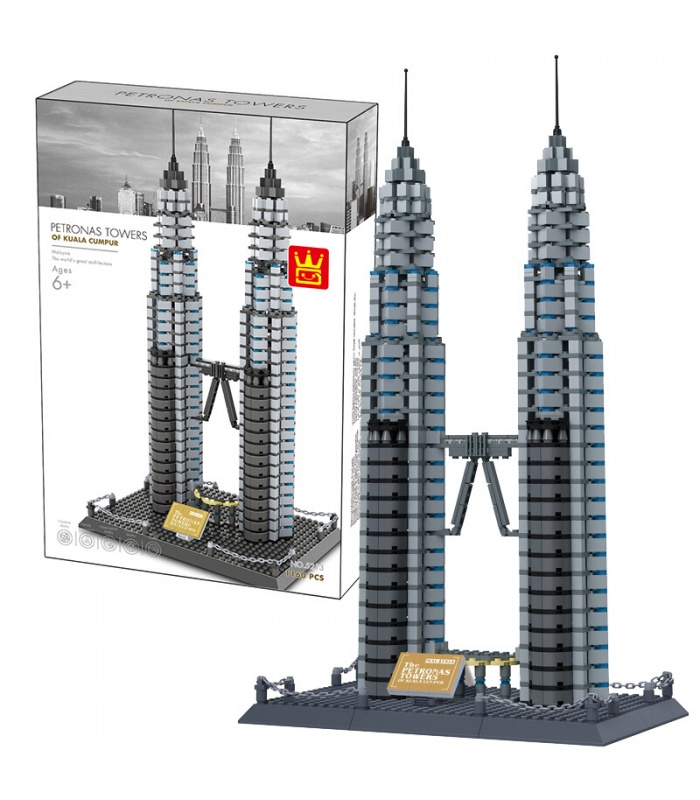 Petronas Twin Towers WANGE Architecture 5213 Building Blocks Toy Set