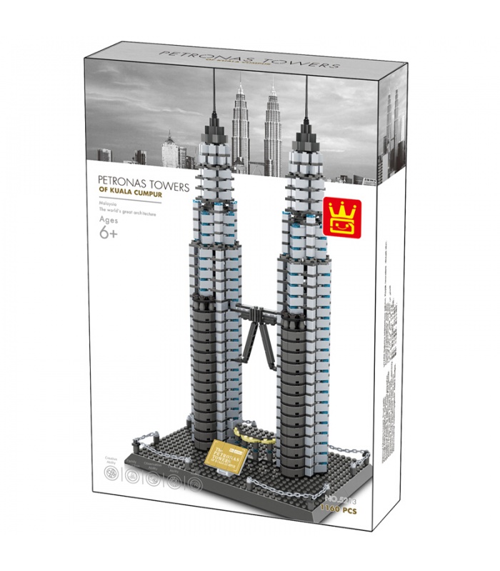 Petronas Twin Towers WANGE Architecture 5213 Building Blocks Toy Set