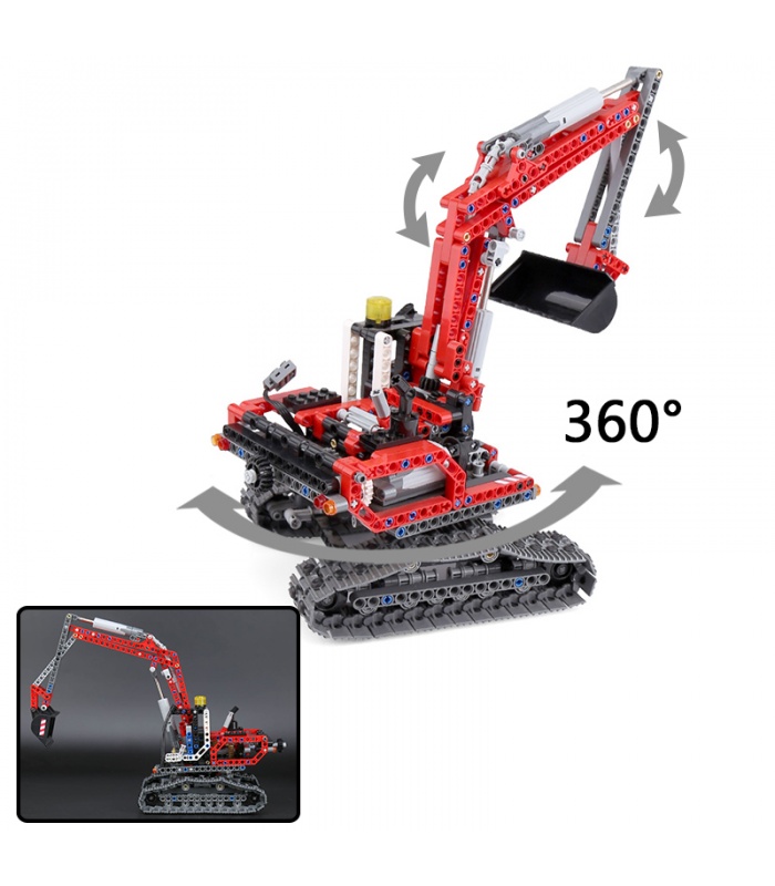 Personalizado 20025 Excavadora De Construcción De Ladrillos De Juguete Set 760 Piezas