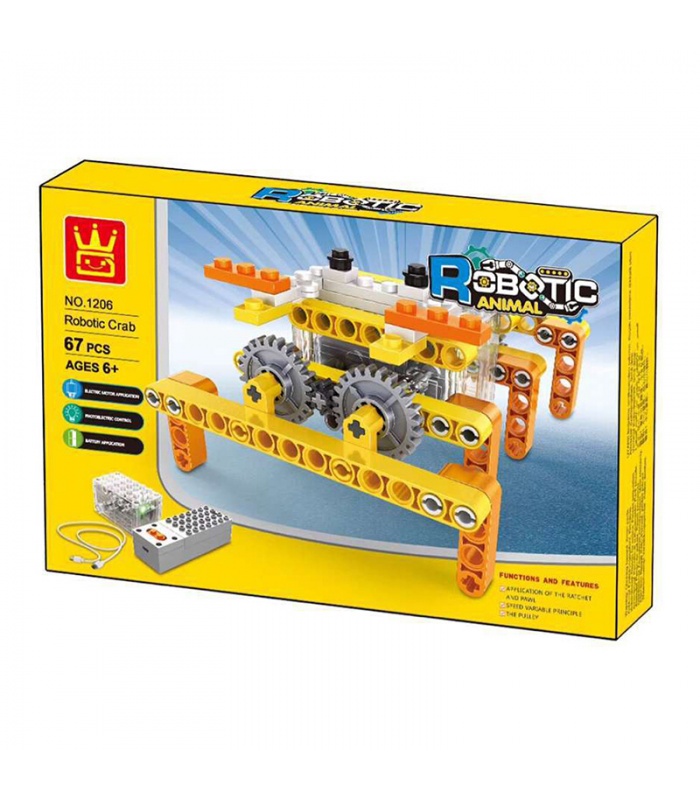 WANGE Robotique Animal Crabe Mécanique 1206 Blocs de Construction Jouets Jeu