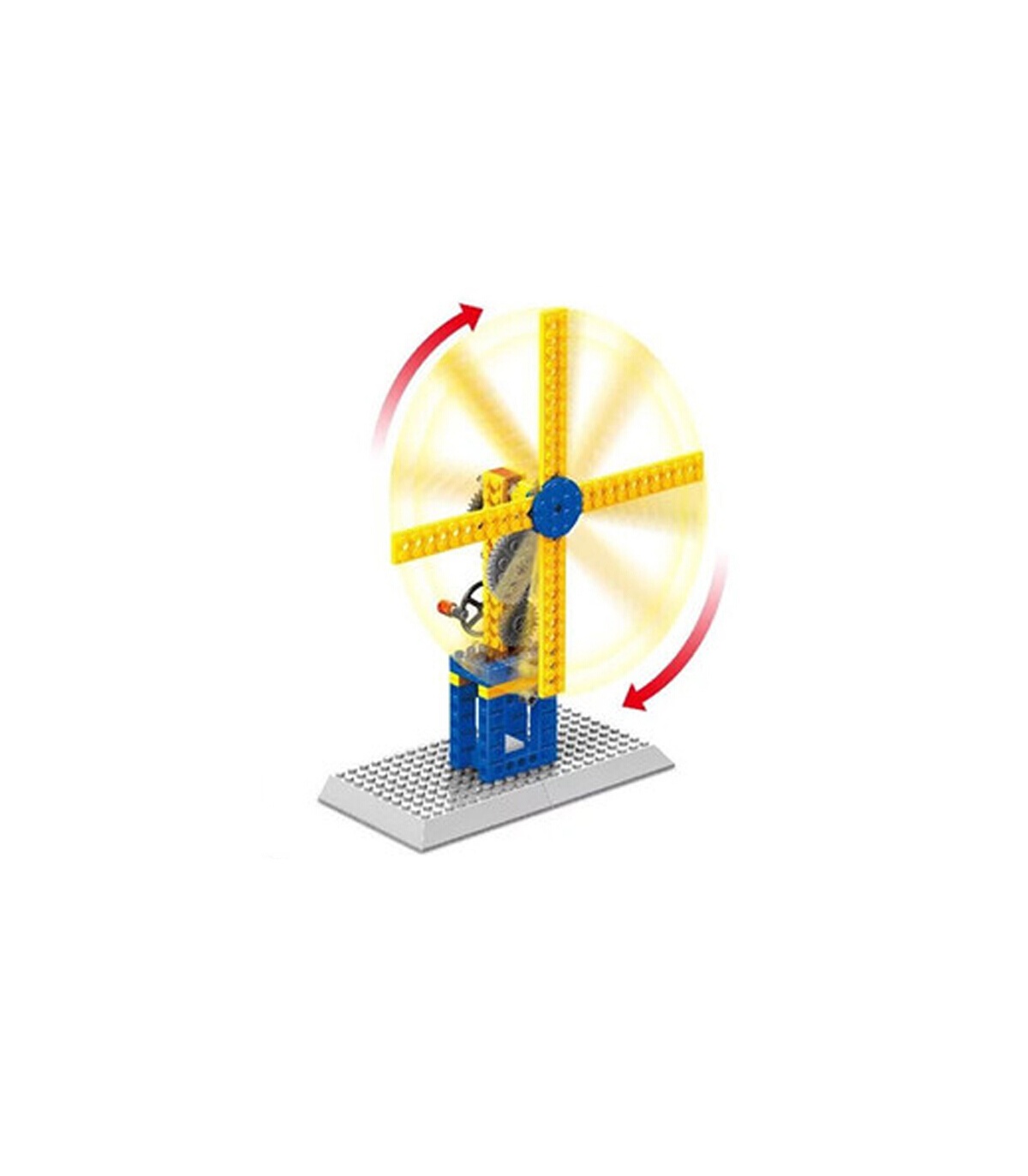 WANGE Mechanical Engineering Windmill 1302 Building Blocks Toy Set 