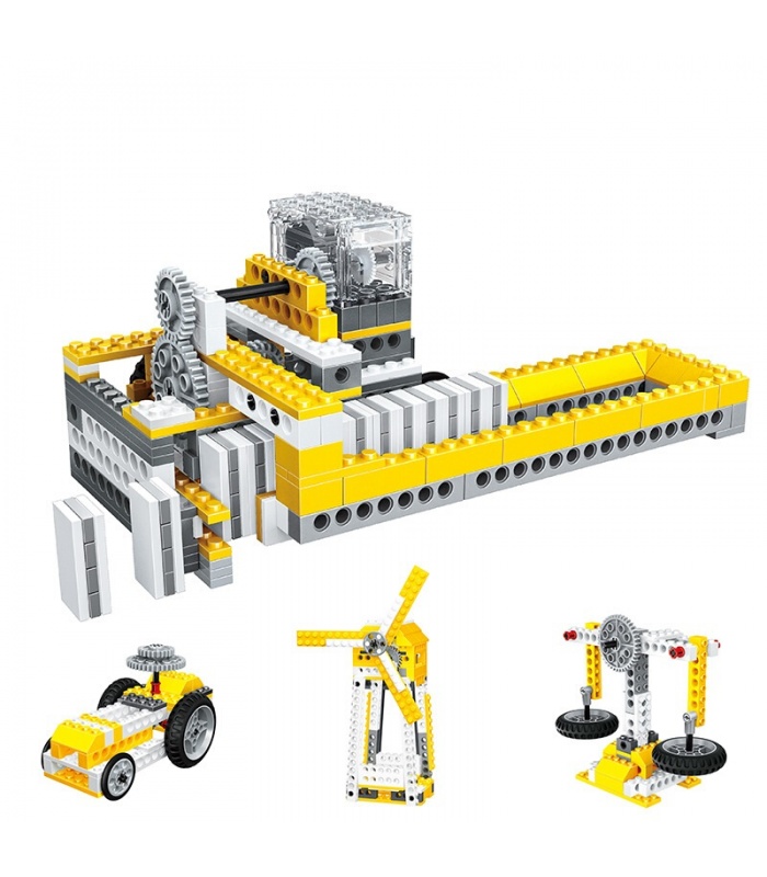 WANGE Puissance des Machines Dominos Machine 1405 Blocs de Construction Jouets Jeu