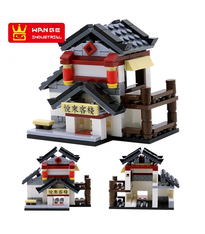 WANGE Mini Chinese Street View 6er-Set 2315-2320 Bausteine Spielzeugset