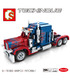 Sembo 701803 Peterbilt Optimus Prime Camion Blocs De Construction Jouets Jeu