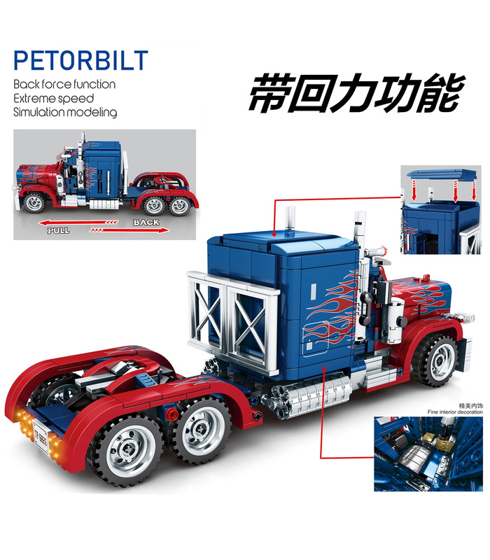 Sembo 701803 Peterbilt Optimus Prime 트럭 빌딩 블록 장난감 세트