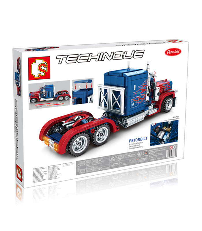 Sembo 701803 Peterbilt Optimus Prime Camion Blocs De Construction Jouets Jeu