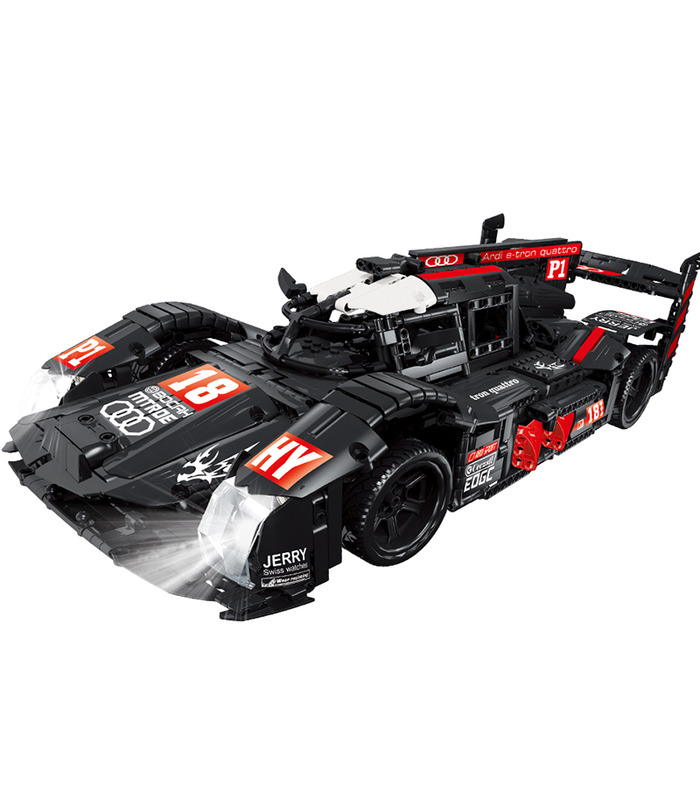 Personalizada Audi R18 Super Coche de Carreras MOC Edificio de Ladrillos de Juguete Set De 1928 Piezas