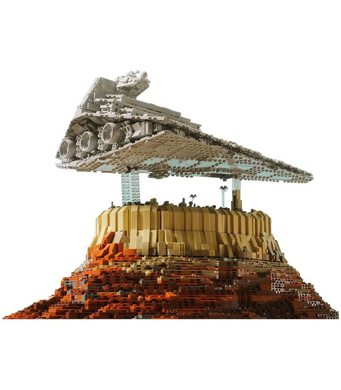 Custom Star Destroyer Empire Over Jedha City Star Wars Building Bricks ...