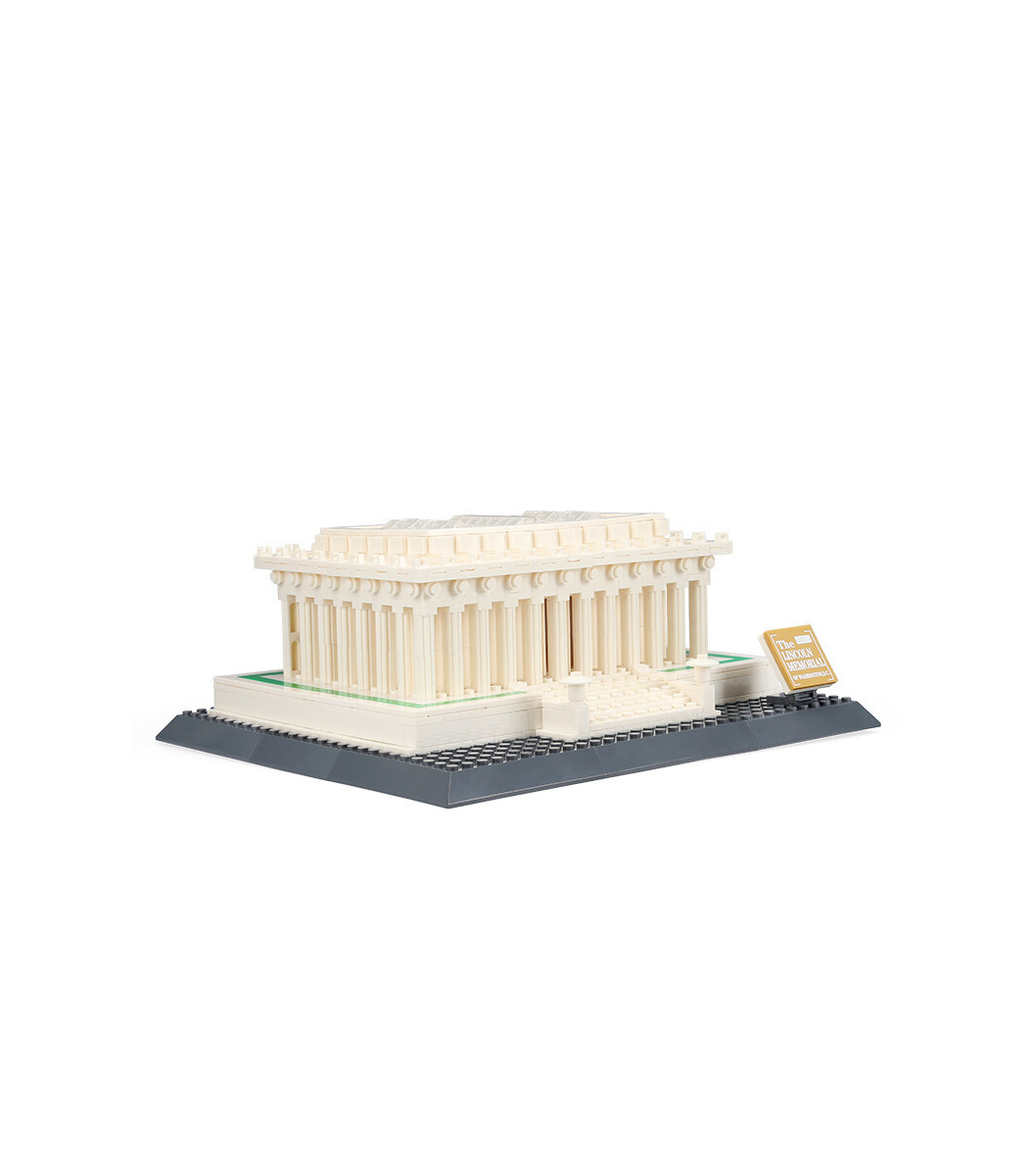 Wange建築をリンカーン記念館4216ビルブロック玩具セットbuildingtoystore Com