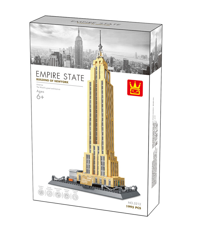 WANGE l'Architecture de l'Empire State Building 5212 Blocs de Construction Jouets Jeu