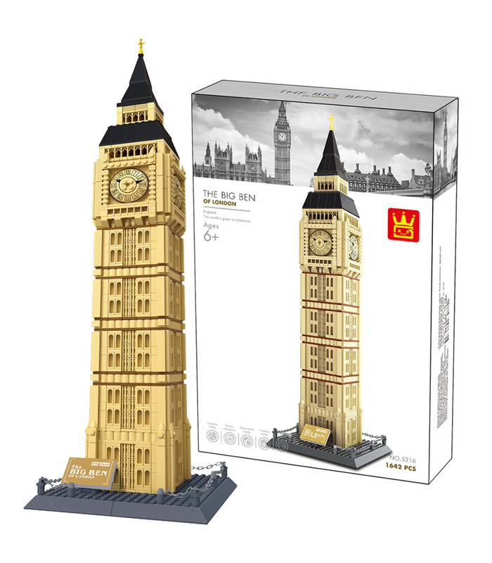 Big Ben, die große Glocke WANGE Architecture 5216 Bausteine-Spielzeugset