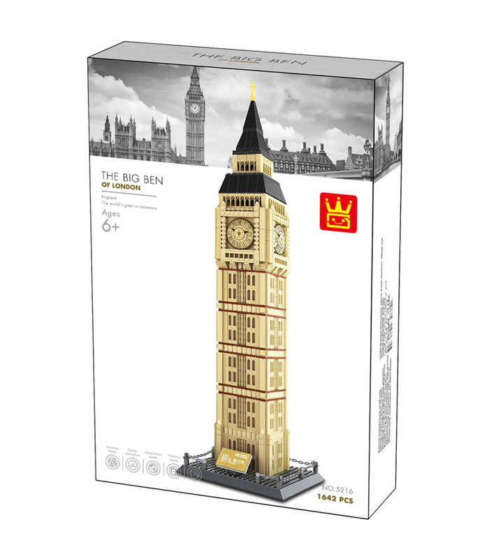 Big Ben la Grande Cloche WANGE Architecture 5216 Ensemble de jouets de construction