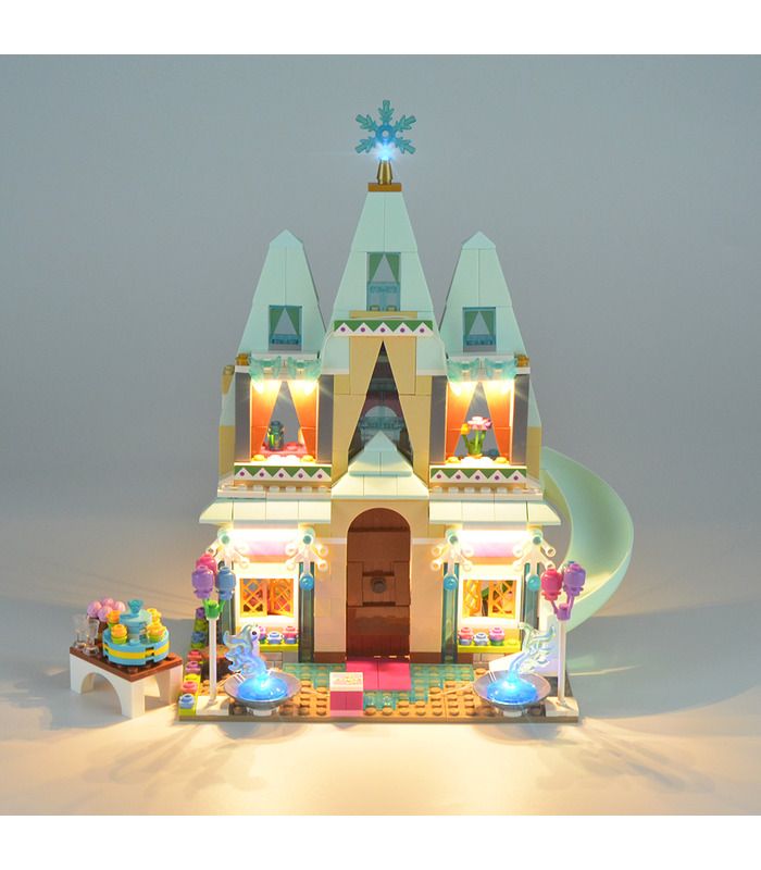 Kit d'éclairage Pour Disney Arendelle Château Célébration Set de projecteurs à LED 41068