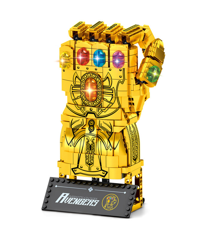 Personnalisée D'Or Infinity Gauntlet Blocs De Construction Jouet Jeu De 1029 Pièces