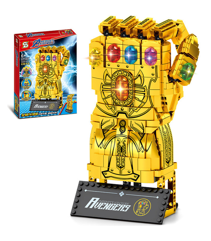 Personnalisée D'Or Infinity Gauntlet Blocs De Construction Jouet Jeu De 1029 Pièces