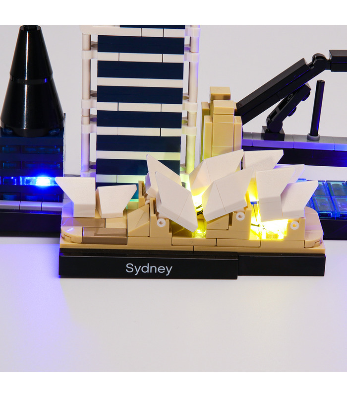 Beleuchtungsset für Architektur Sydney Skyline LED-Beleuchtungsset 21032