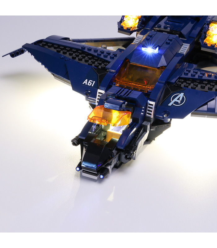 Kit de luz Para los Vengadores Último Quinjet LED Highting Conjunto 76126