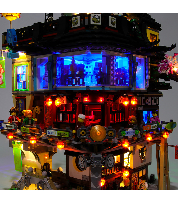 Kit de lumière Pour le monde de Ninjago City Set de projecteurs à LED 70620