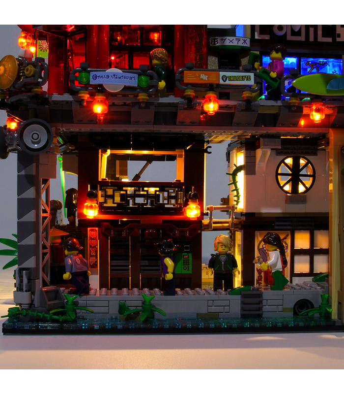 Kit de lumière Pour le monde de Ninjago City Set de projecteurs à LED 70620