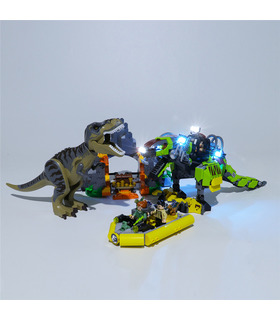 Kit d'éclairage Pour T. rex vs Dino-Mech Bataille Set de projecteurs à LED 75938