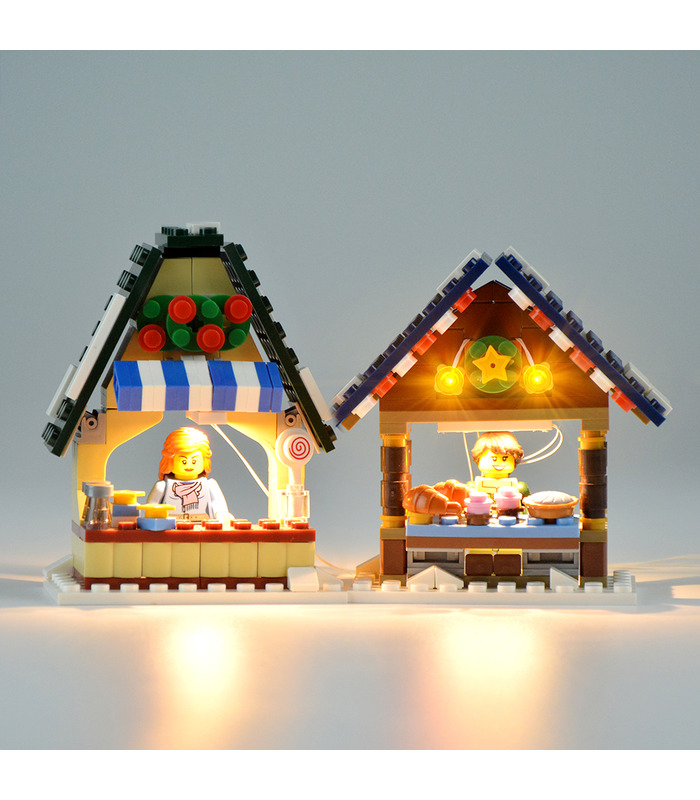 Kit de lumière Pour Noël, le Village d'Hiver Marché de l'Éclairage LED Set 10235