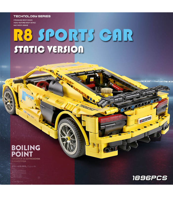 FORM KÖNIG 13127 Audi R8 V10 Sportwagen Bausteine Spielzeugset