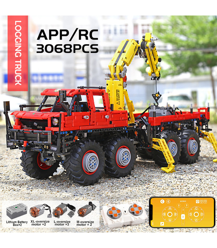 MOULE ROI 13146 Articulé Journalisation de 8×8 Off-Road Truck Blocs de Construction Jouets Jeu