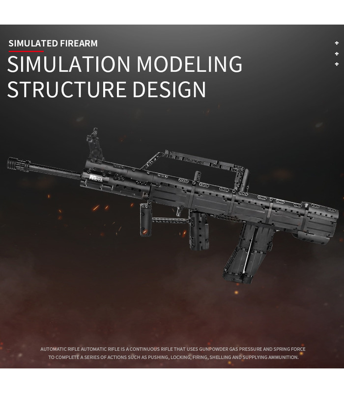 MOLD KING 14005 QBZ95 Typ 95 Automatikgewehr Pistolenbausteine Spielzeugset