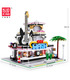 MOULD KING 16002 Guitar Shop Nova Town with LED Lights Building Blocks Toy Set