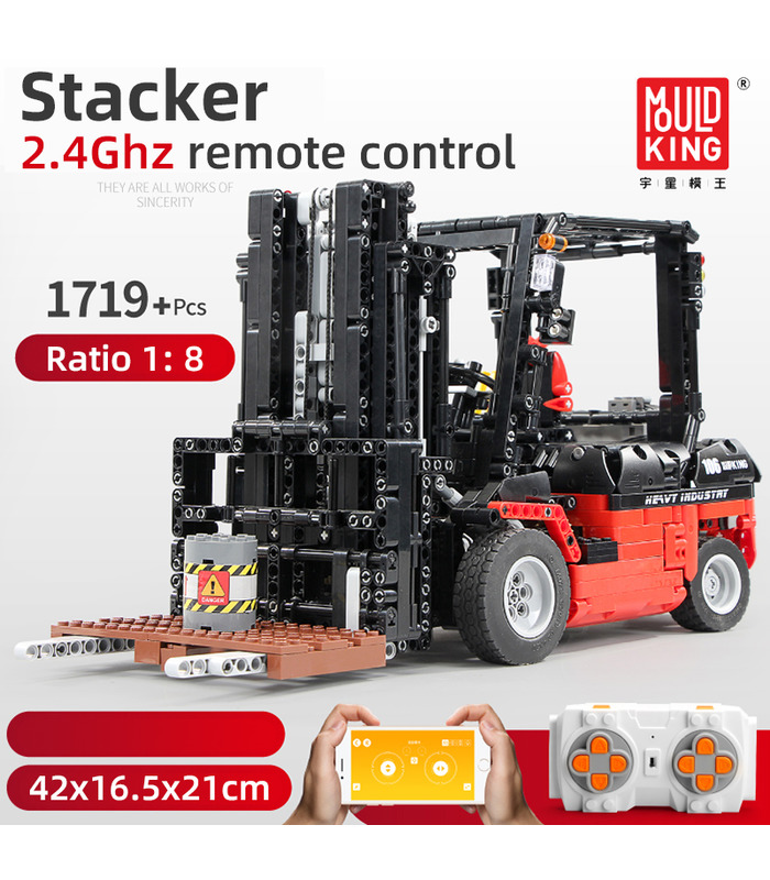 MOULD KING 13106 Forklift Truck Mk II RC Building Blocks Toy Set