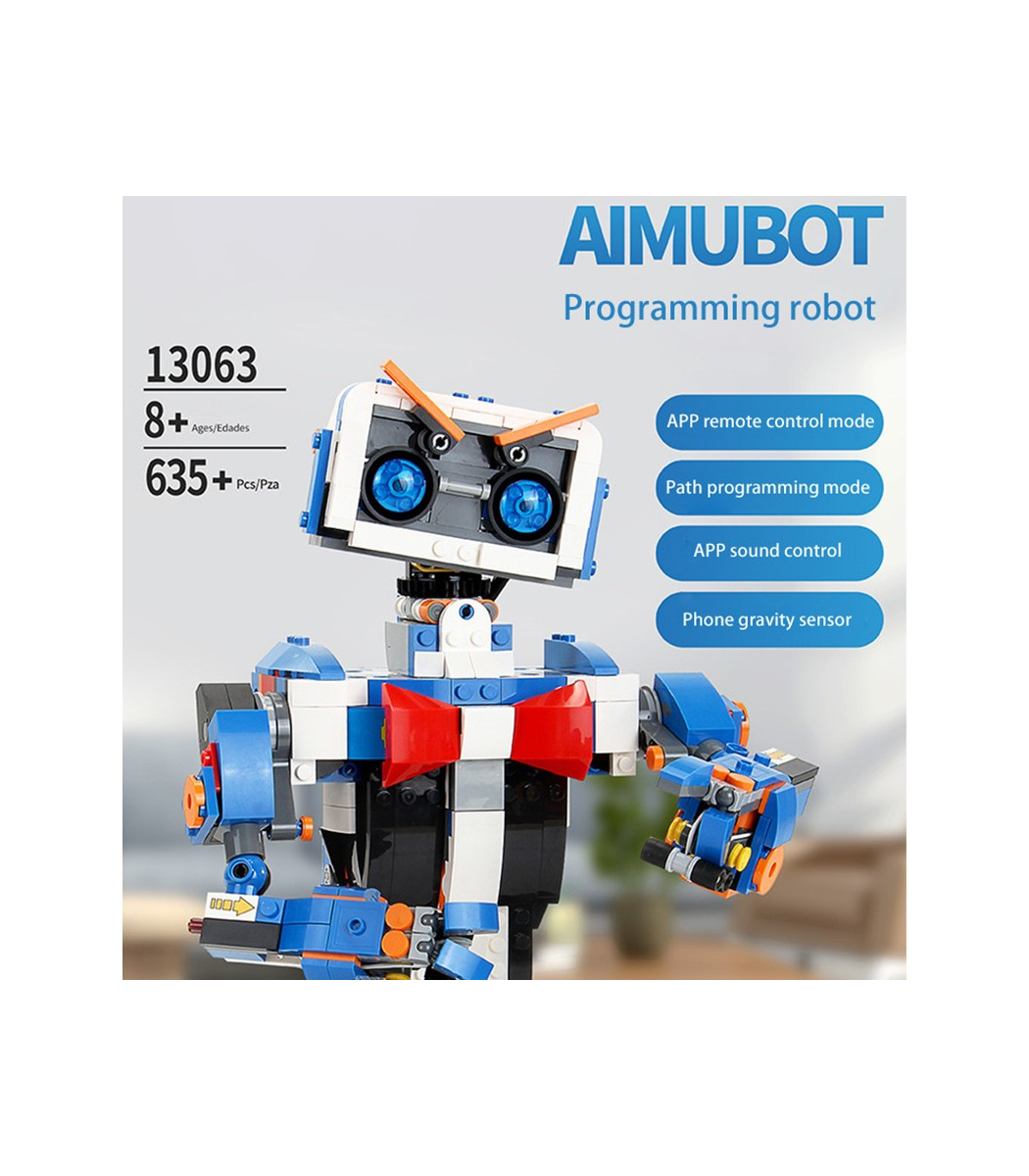 金型王13063Aimubot知能RC DIYロボットのブロック玩具セット