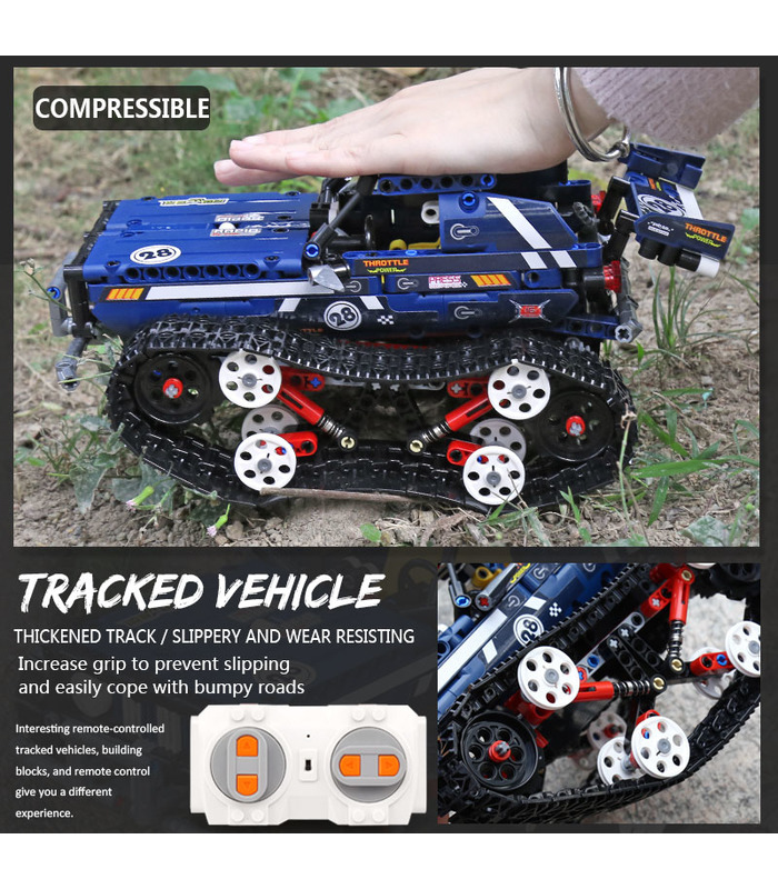 MOULD KING 13026 Technic RC Racer sur chenilles blocs de construction ensemble de jouets