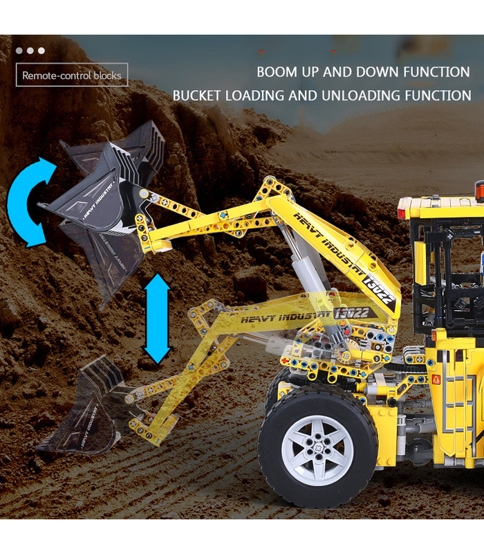 MOLD KING 13122 Volvo L350F Radlader Bulldozer Bausteine Spielzeugset