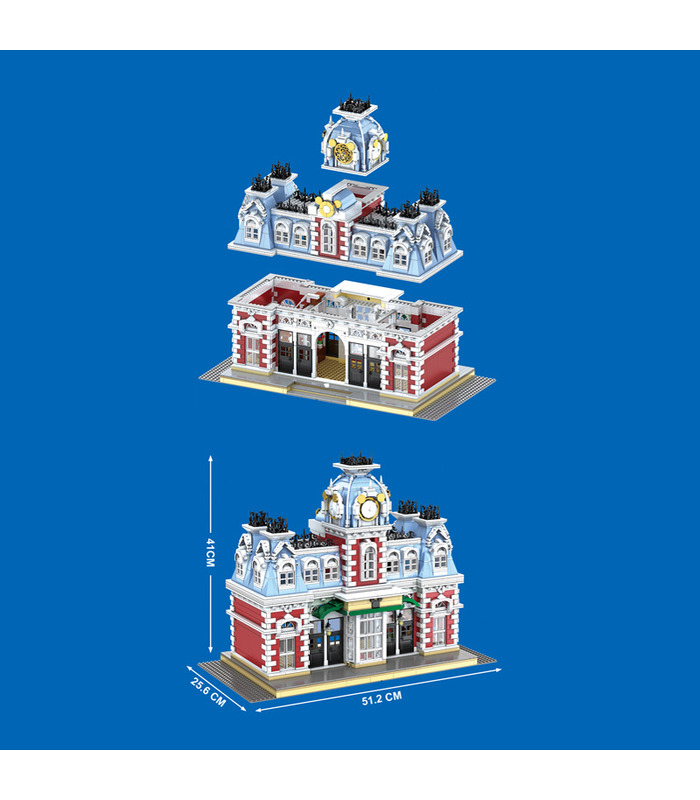 MOLD KING 11004 Die Station des Dreamland Castle Building Blocks Toy Set