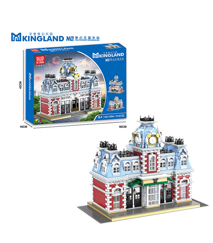 MOLD KING 11004 Die Station des Dreamland Castle Building Blocks Toy Set