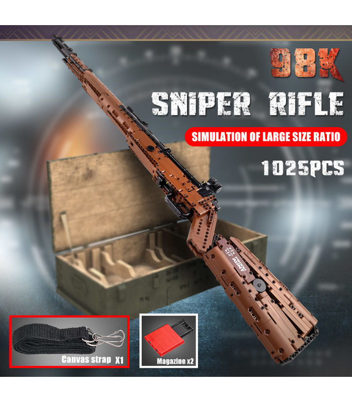 MOLDE REY 14002 La Mauseres 98K Rifle de Francotirador Arma de Bloques de Construcción de Juguete Set