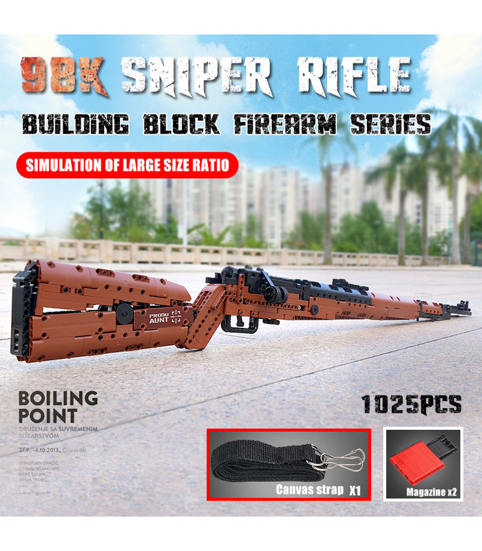 MOLDE REY 14002 La Mauseres 98K Rifle de Francotirador Arma de Bloques de Construcción de Juguete Set