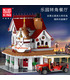 MOULD KING 11003 Paradise Corner Restaurant Mkingland Building Blocks Toy Set