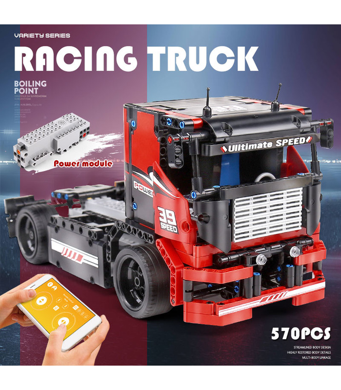 MOLD KING 15002 Racing Truck Juego de juguetes de bloques de construcción de control remoto