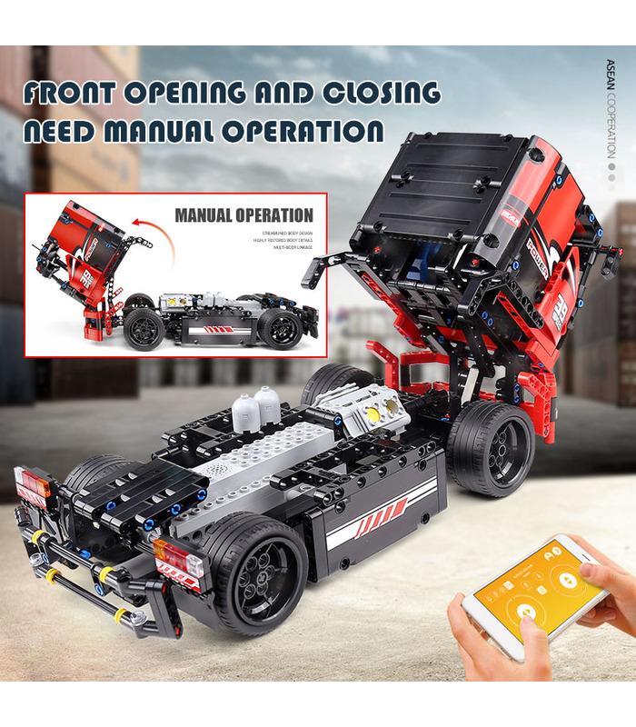 MOLD KING 15002 Racing Truck Juego de juguetes de bloques de construcción de control remoto