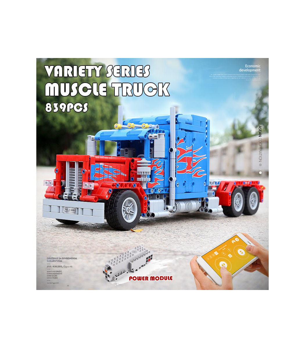 Formkonig Peterbilt 3 Muscle Truck Optimus Prime Bausteine Spielzeugset Buildingtoystore Com