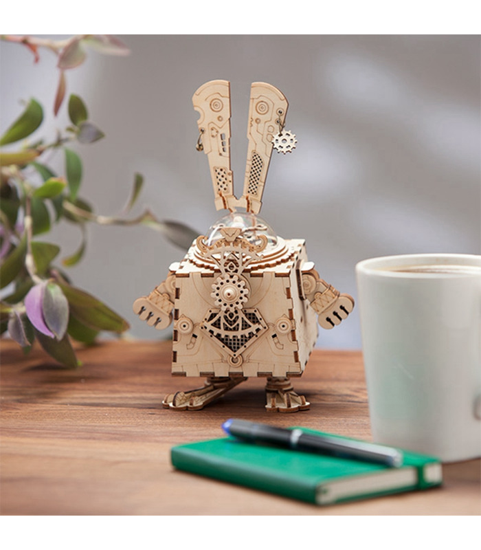 ROKR de Puzzle en 3D Steampunk Lapin Bâtiment en Bois Kit de Jouets