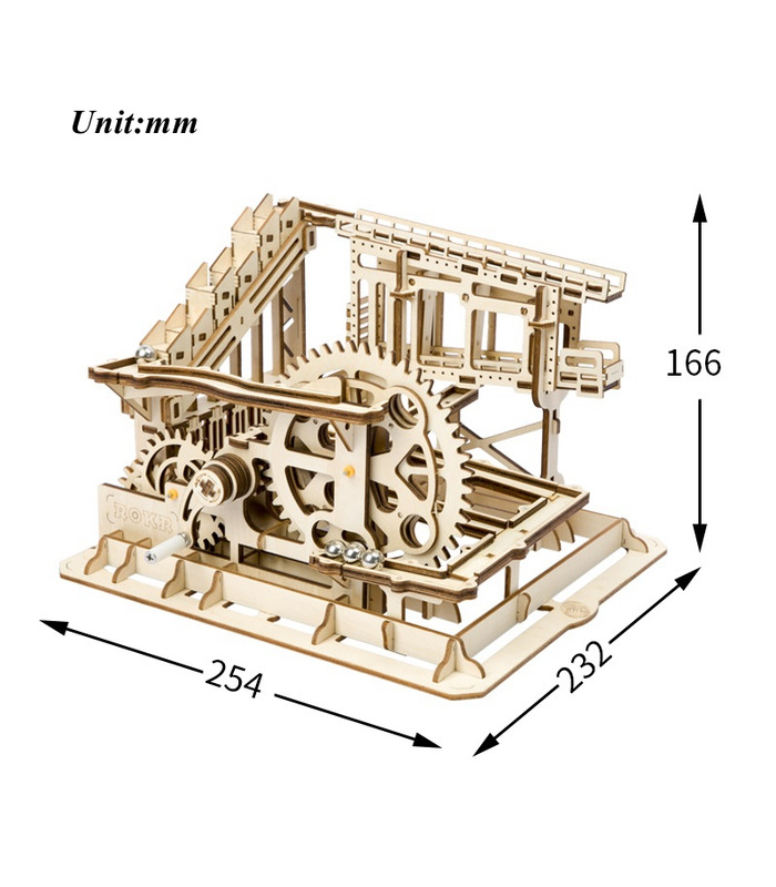 ROKR Puzzle en 3D de Mármol Escuadrón de Ejecutar un Juego de Construcción de Madera de Juguete de Kit de