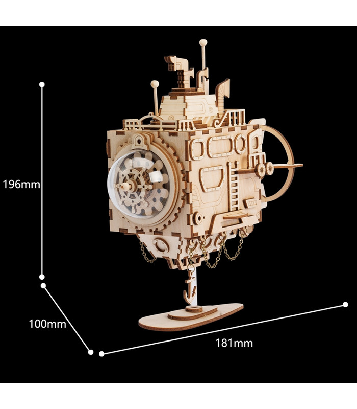 ROKR 3D Puzzle Steampunk U-Boot Holzbau Spielzeugset