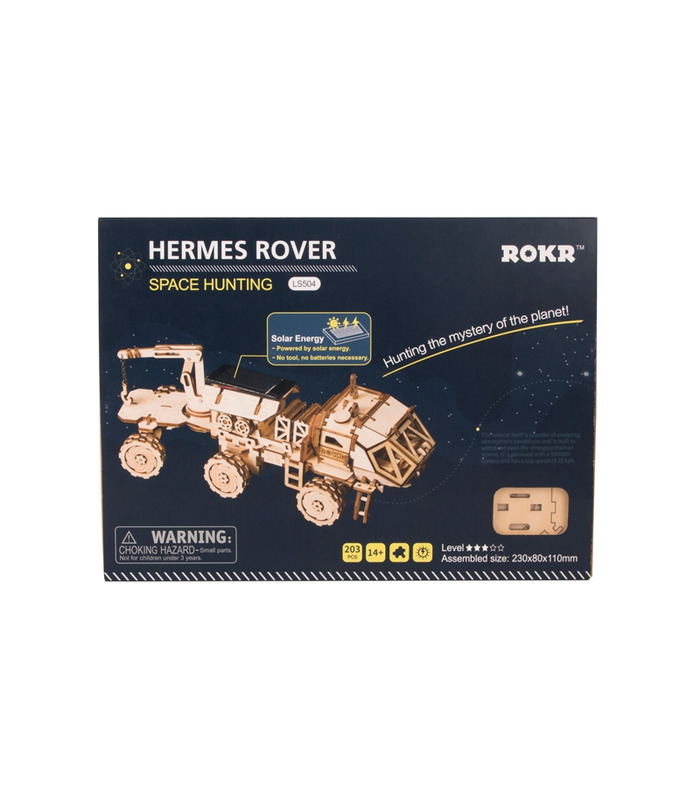 ROKR 3D Puzzle Découverte Rover Bâtiment en Bois Kit de Jouets