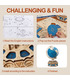 ROKR 3D Puzzle Drehbares 3D Globe Holzspielzeug-Kit