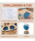 ROKR 3D Puzzle Rotatable 3D Globe Wooden Building Toy Kit