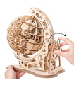 ROKR 3D Puzzle Rotativo 3D Globo de corte por láser Kit de juguete de construcción de madera