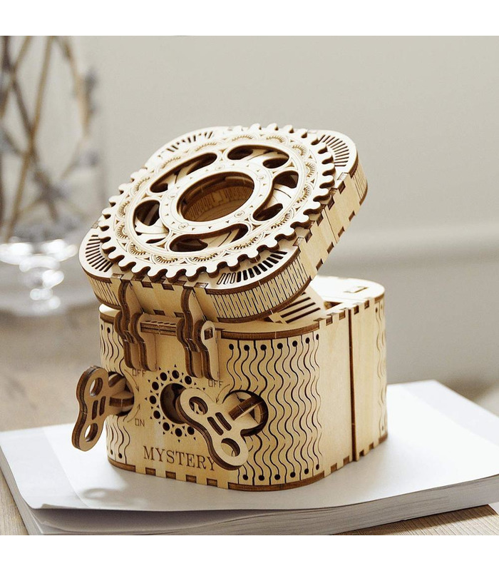 ROKR 3D Puzzle Treasure Box Wooden Building Toy Kit