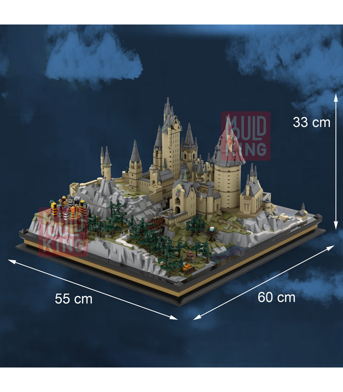 MOLDE REY 22004 a la Escuela Hogwarts de Magia y Hechicería Castillo de Bloques de Construcción de Juguete Set